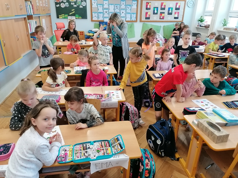 Předškoláci na návštěvě v  ZŠ Nádražní