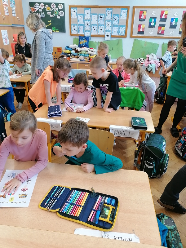 Předškoláci na návštěvě v  ZŠ Nádražní