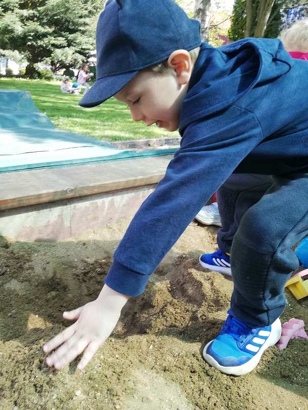 Myšky poprvé na písku