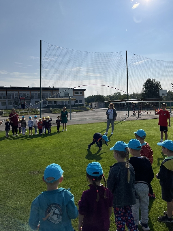 Sportujeme na fotbalovém hřišti