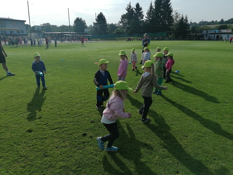 Sportujeme na fotbalovém hřišti