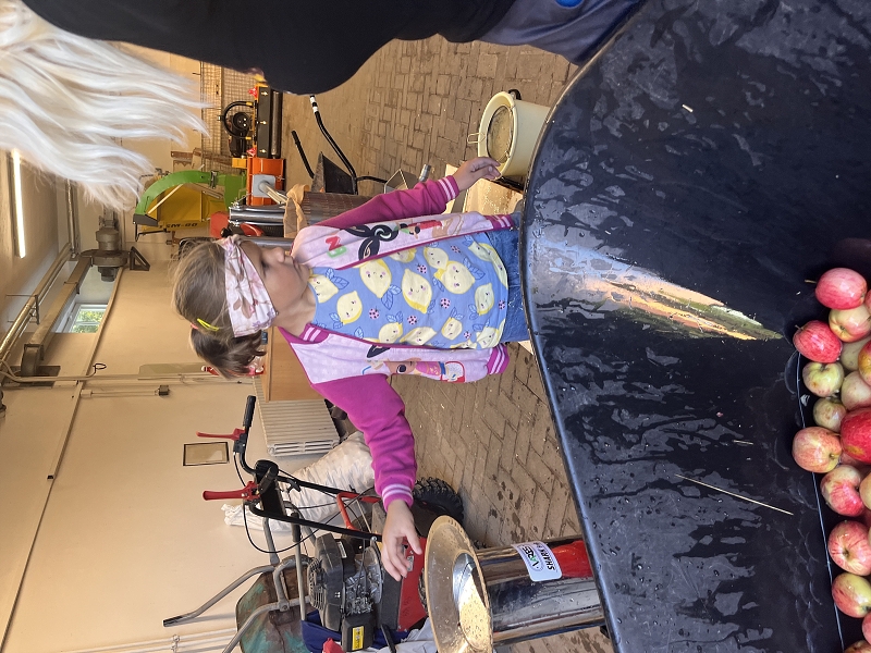 Moštování s předškoláky