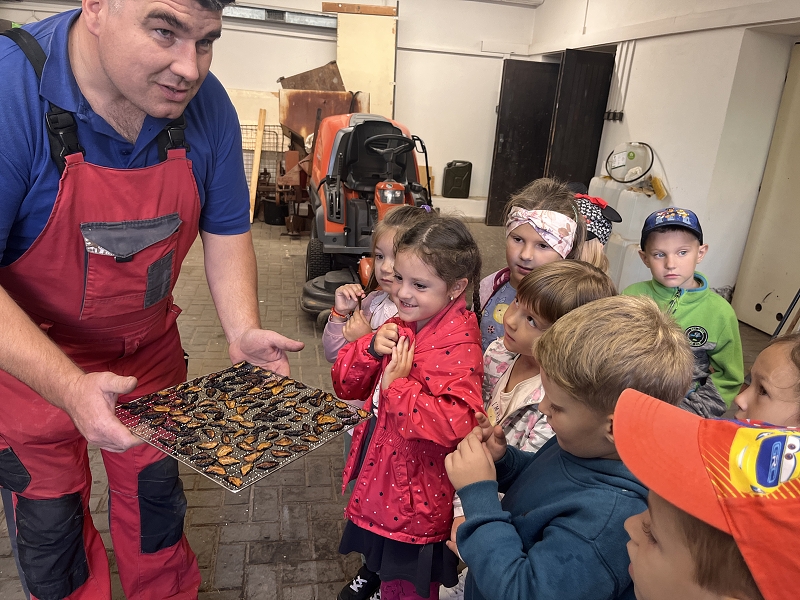 Moštování s předškoláky