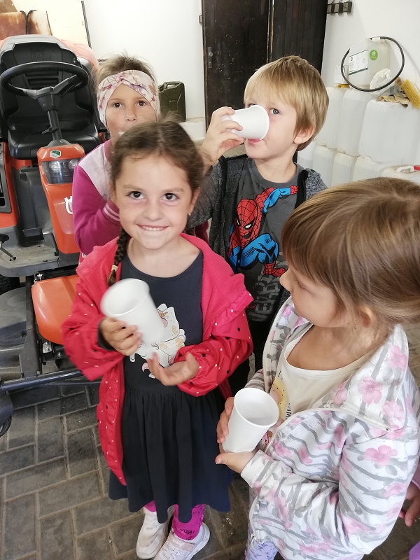 Moštování s předškoláky