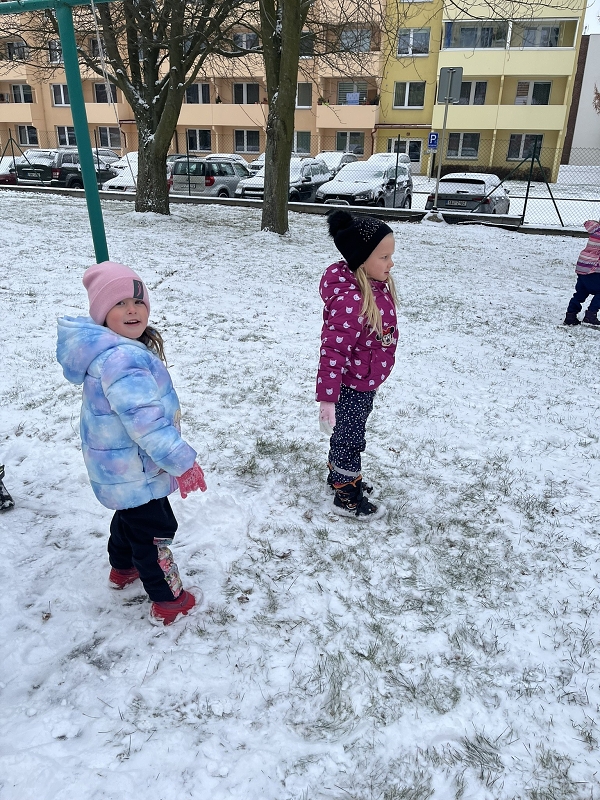 Zajíčci a první sníh