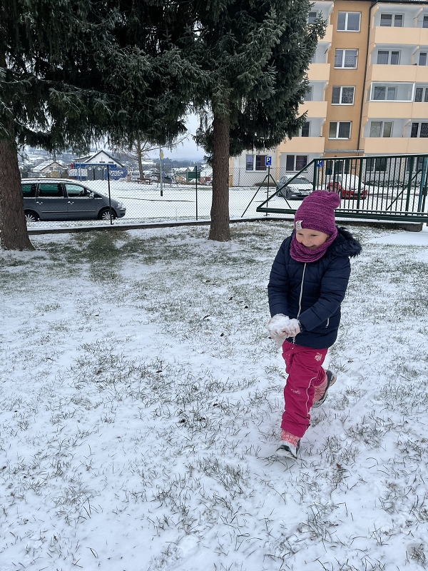 Zajíčci a první sníh