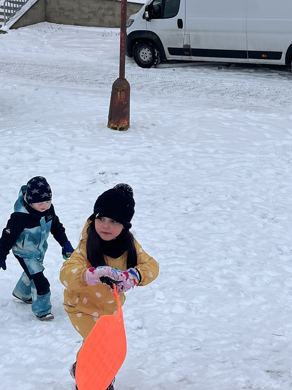 Zimní radovánky u Zajíčků