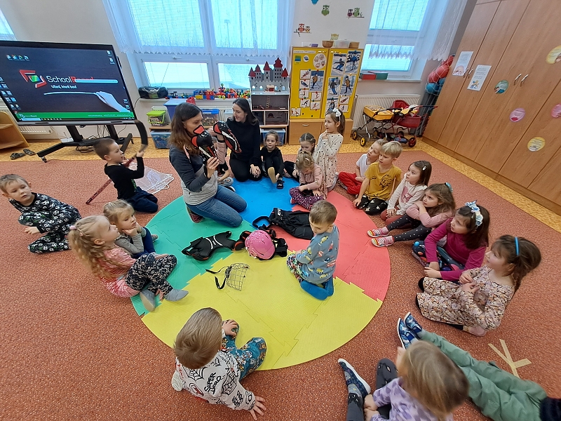 Zimní sporty u Modrásků