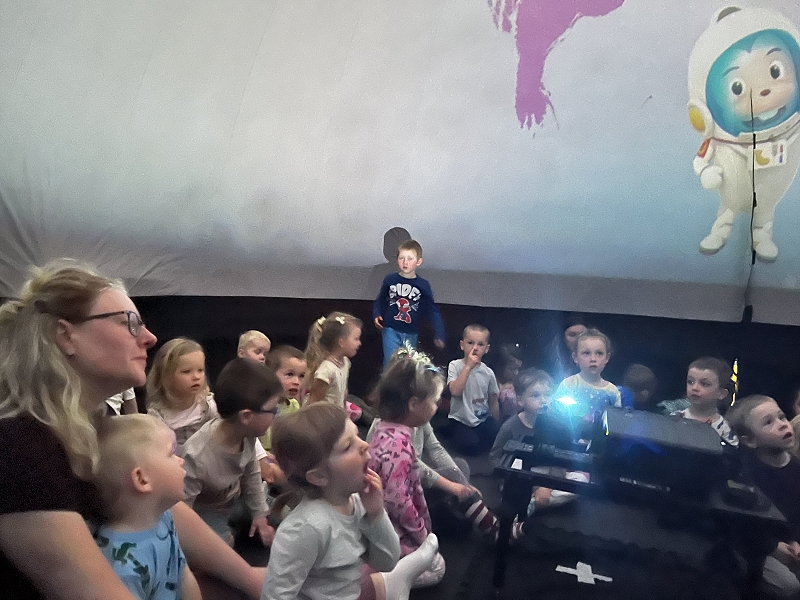 Sférické kino v MŠ Korálky