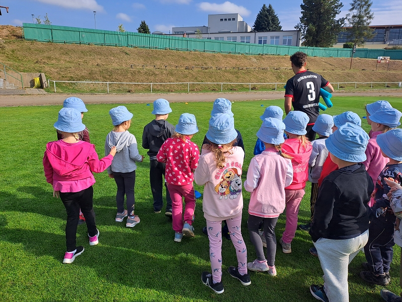 Sportovní dopoledne s fotbalisty - Modrásci