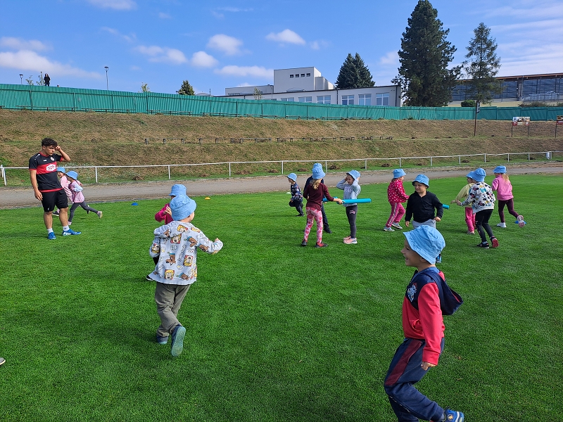 Sportovní dopoledne s fotbalisty - Modrásci