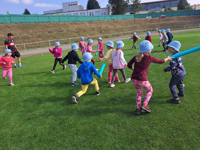 Sportovní dopoledne s fotbalisty - Modrásci