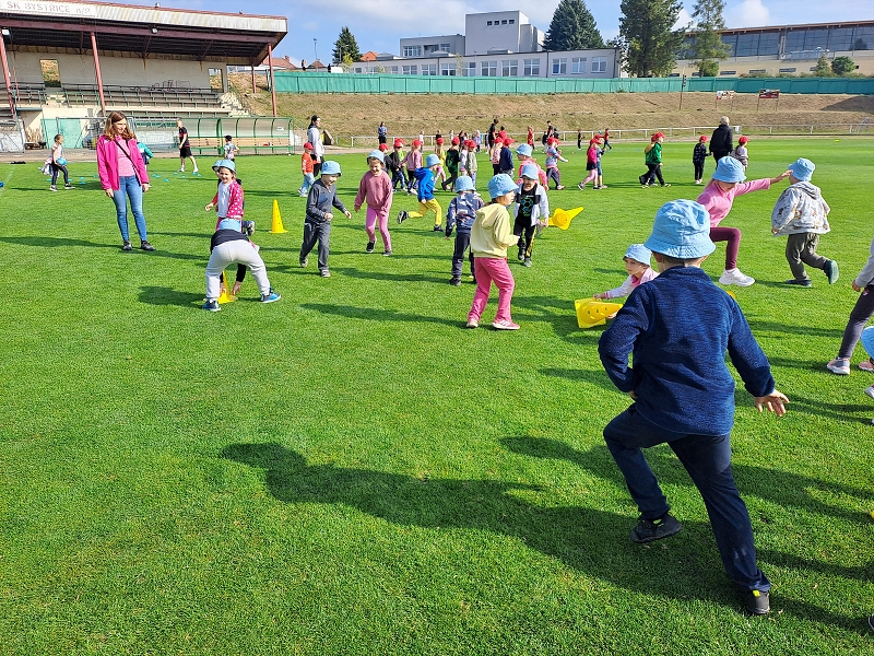 Sportovní dopoledne s fotbalisty - Modrásci