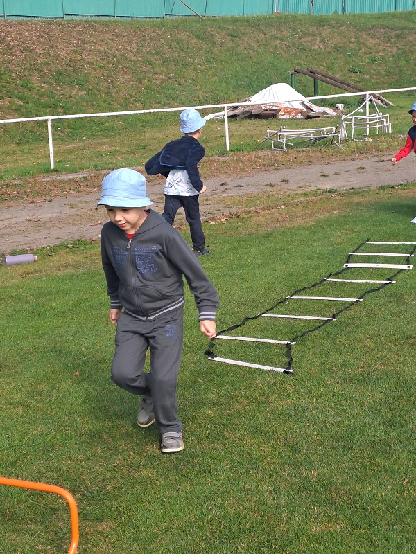 Sportovní dopoledne s fotbalisty - Modrásci