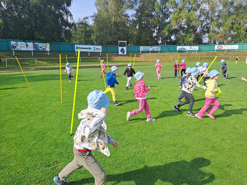 Sportovní dopoledne s fotbalisty - Modrásci