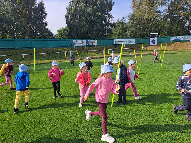 Sportovní dopoledne s fotbalisty - Modrásci