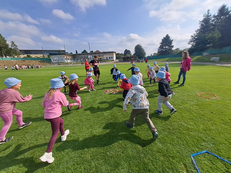 Sportovní dopoledne s fotbalisty - Modrásci