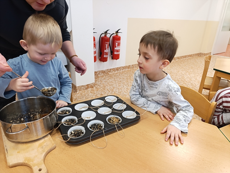 Zeleňásci - Huboval vrabčák na zimu