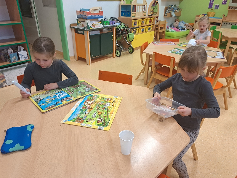 Veverky a pohádka O kohouitkovi a slepičce