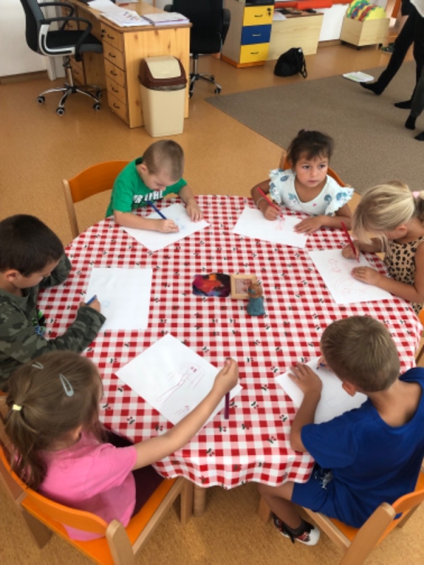 Návštěva výtvarného oddělení ZUŠ v Opičkách