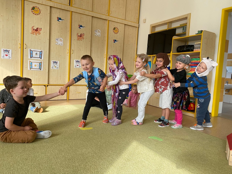 Kočičky tahají řepu