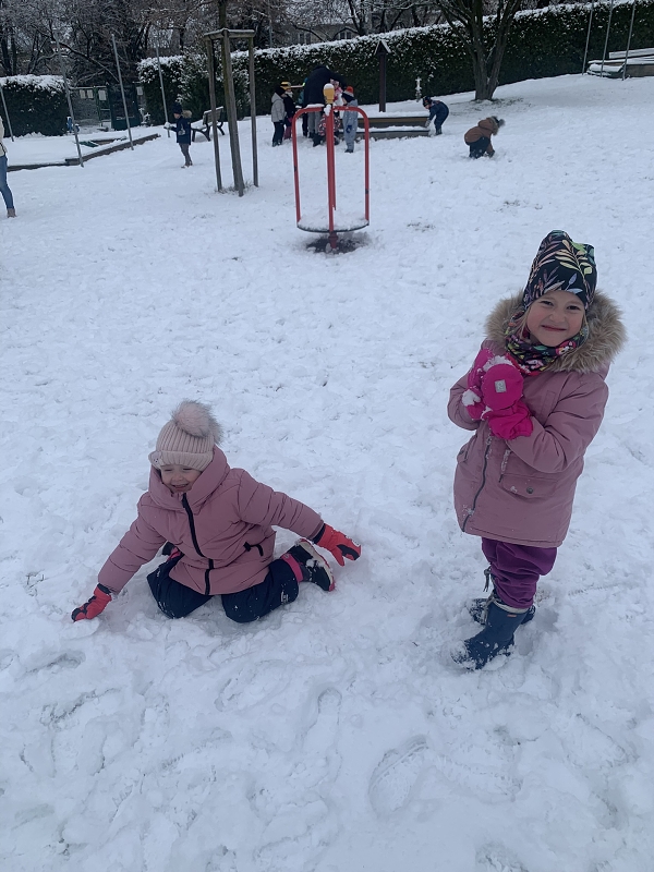 Hrátky na sněhu - Kočičky