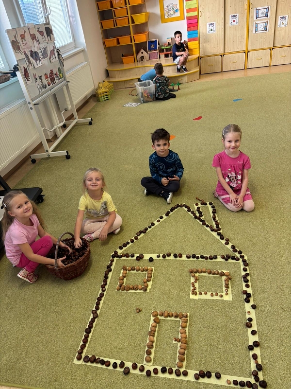 Kočičky si hrají ve třídě