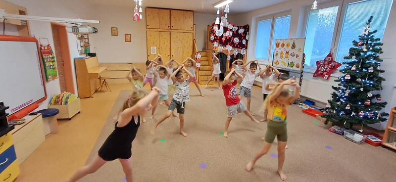 Vánoční cvičení v Opičkách