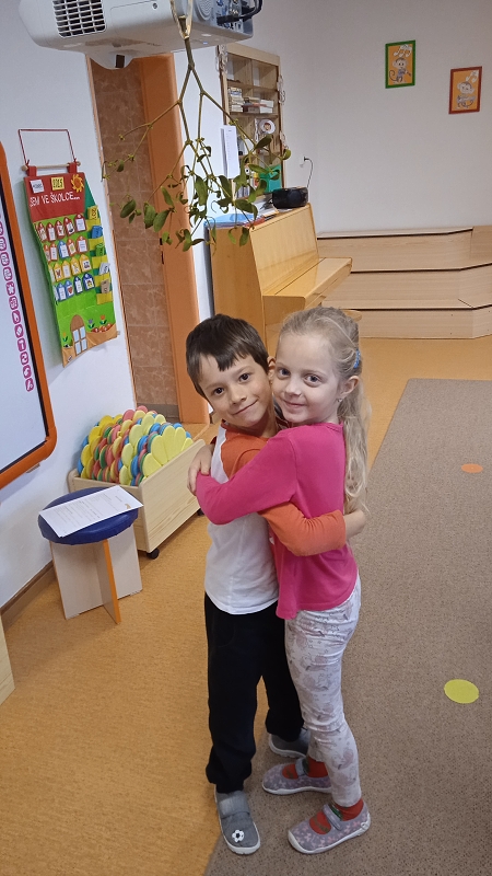 Vánoční zvyky - jmelí, prskavky v Opičkách