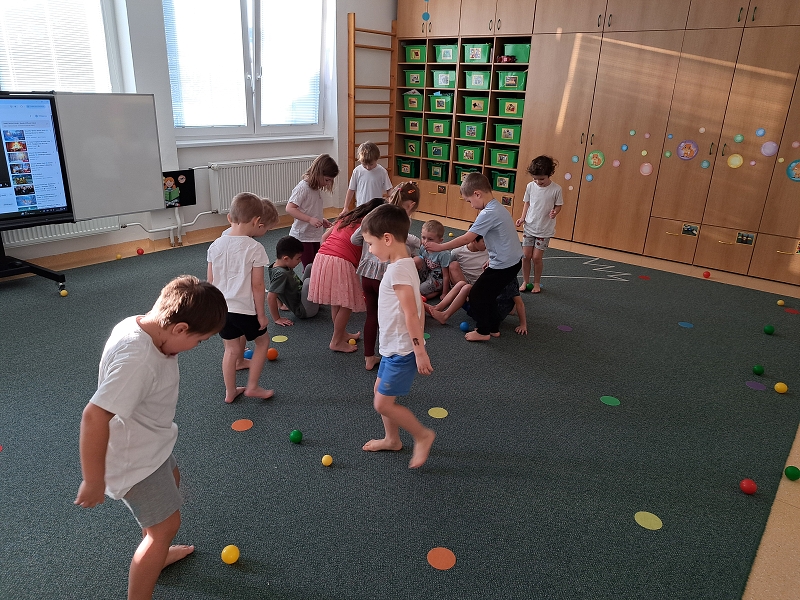 Leden ve třídě Veverek