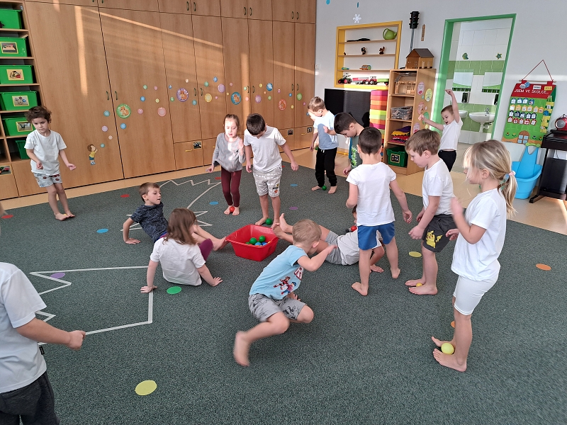 Leden ve třídě Veverek