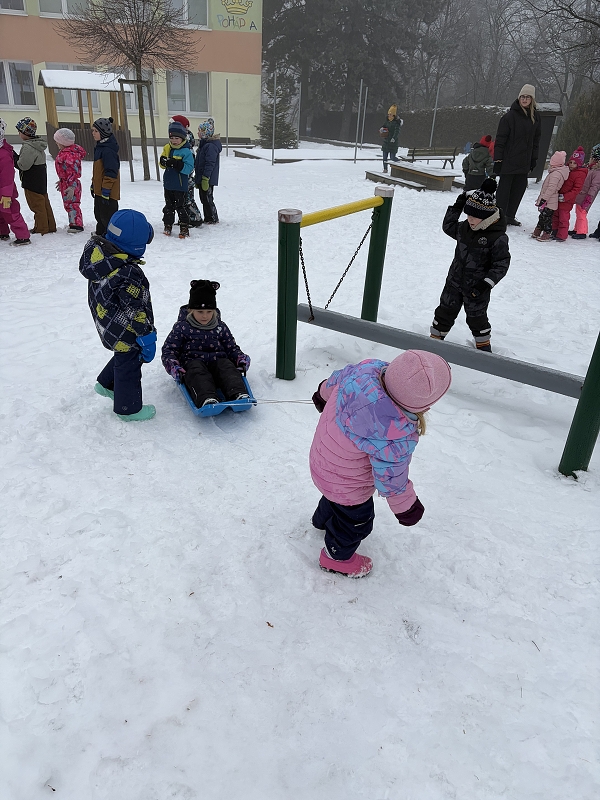 Kočičky na zimní školkiádě