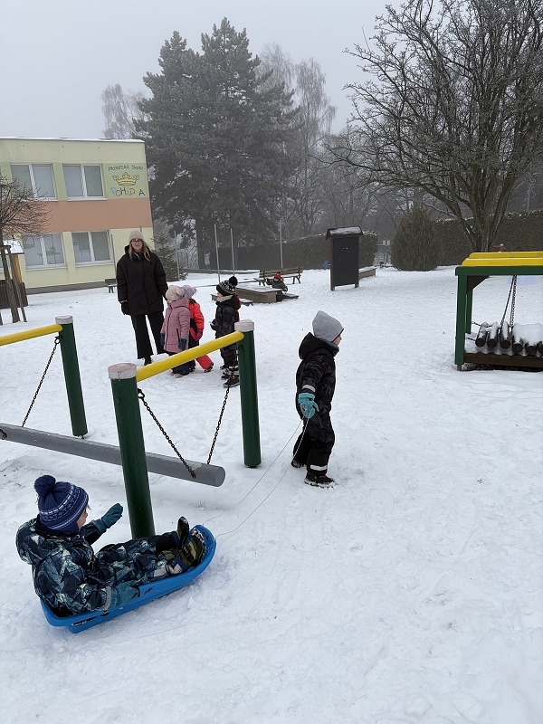 Kočičky na zimní školkiádě