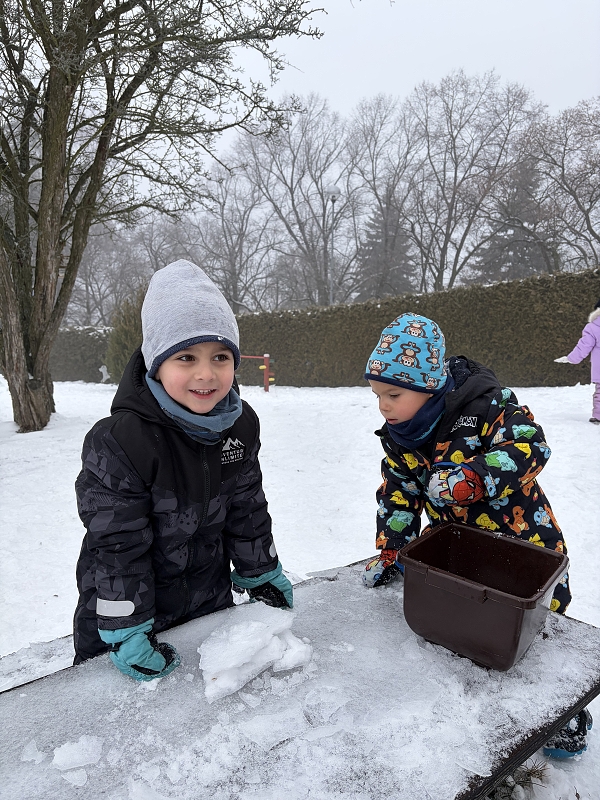 Kočičky na zimní školkiádě