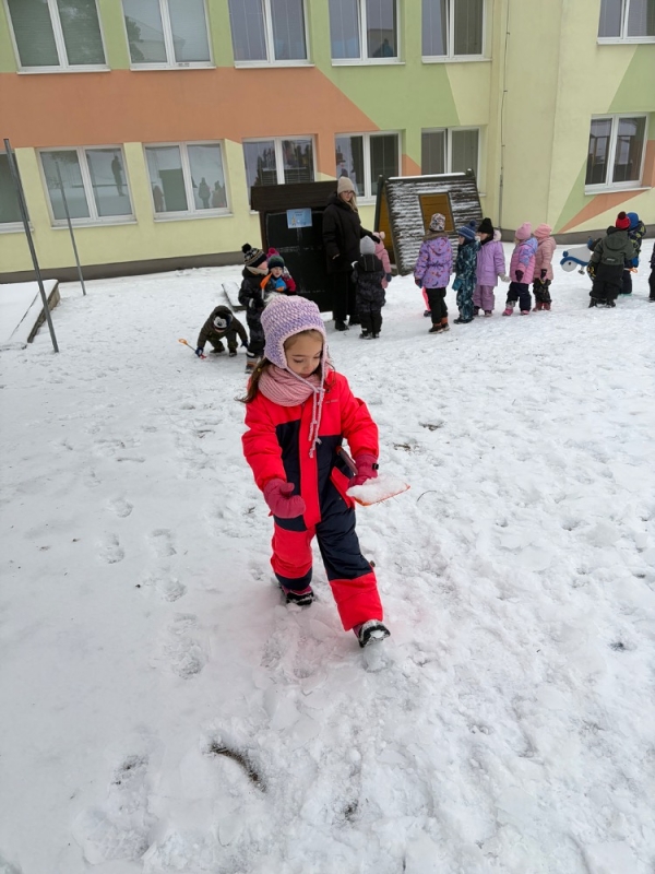 Kočičky na zimní školkiádě