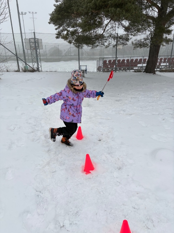 Kočičky na zimní školkiádě
