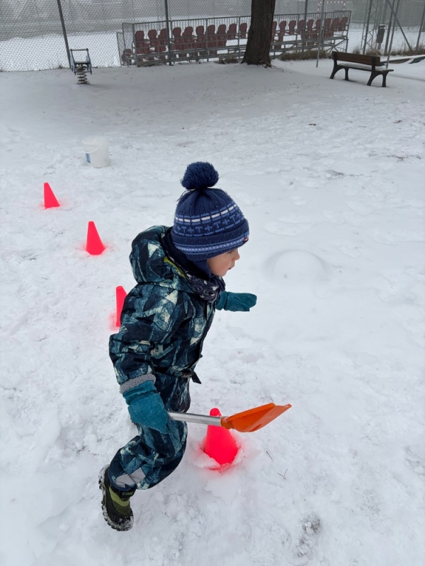 Kočičky na zimní školkiádě