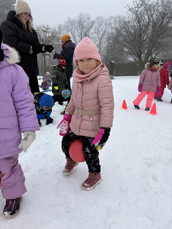 Kočičky na zimní školkiádě