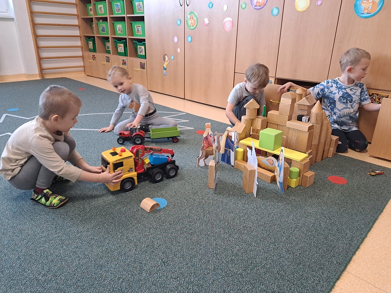 Zimní hrátky ve třídě Veverek