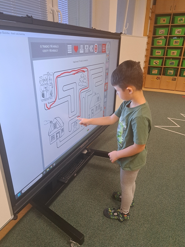 Zimní hrátky ve třídě Veverek