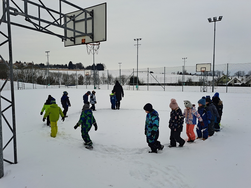 Zimní hrátky ve třídě Veverek