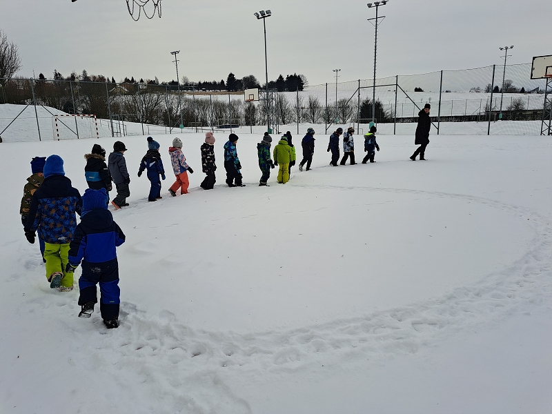 Zimní hrátky ve třídě Veverek
