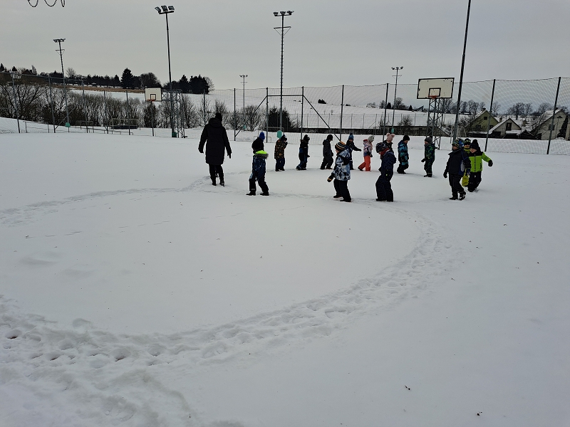 Zimní hrátky ve třídě Veverek