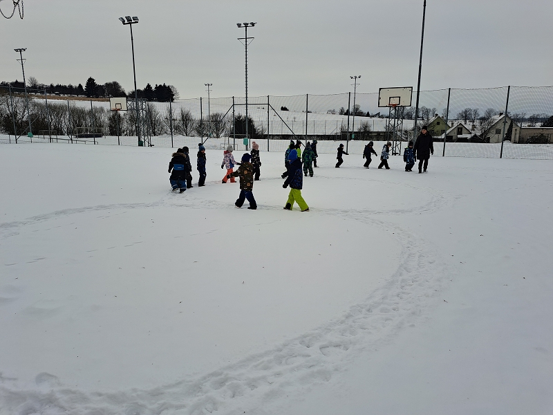 Zimní hrátky ve třídě Veverek