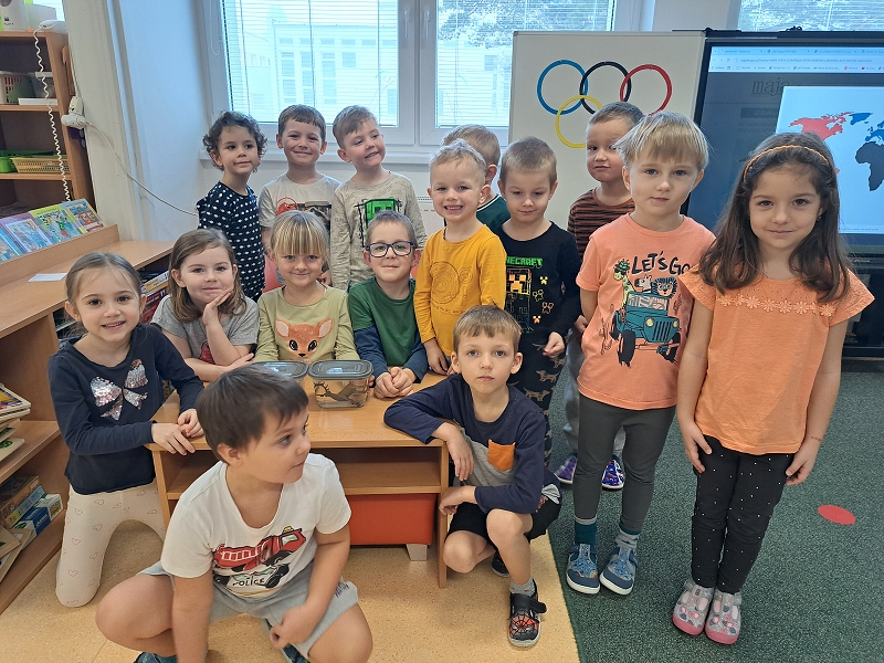 Zimní hrátky ve třídě Veverek