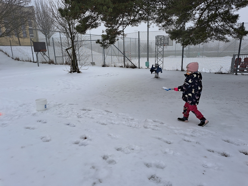 Zimní školkiáda třídy Veverek