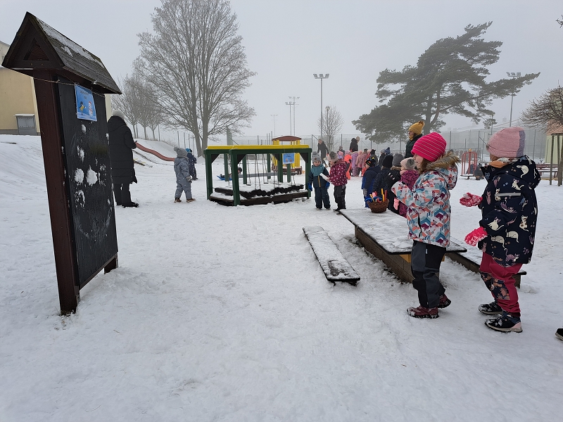Zimní školkiáda třídy Veverek