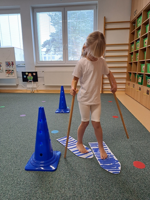 Zimní školkiáda třídy Veverek