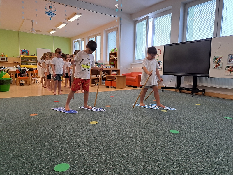 Zimní školkiáda třídy Veverek