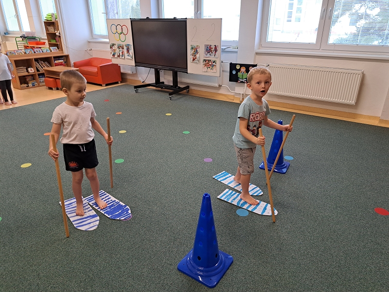 Zimní školkiáda třídy Veverek